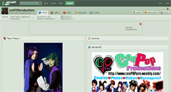 Desktop Screenshot of cospopproductions.deviantart.com