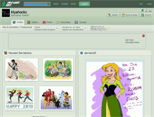 Tablet Screenshot of kiyahocks.deviantart.com