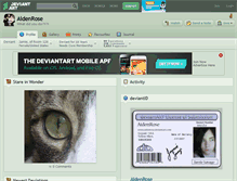 Tablet Screenshot of aidenrose.deviantart.com
