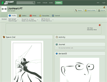 Tablet Screenshot of lionheart-pt.deviantart.com