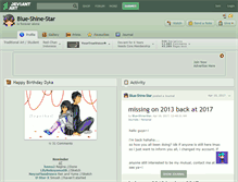 Tablet Screenshot of blue-shine-star.deviantart.com