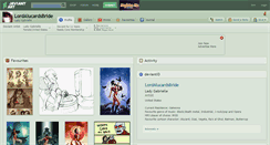 Desktop Screenshot of lordalucardsbride.deviantart.com