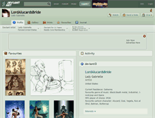 Tablet Screenshot of lordalucardsbride.deviantart.com