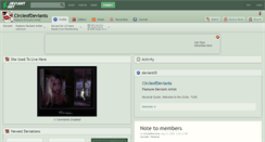 Desktop Screenshot of circleofdeviants.deviantart.com