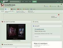 Tablet Screenshot of circleofdeviants.deviantart.com