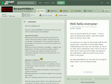Tablet Screenshot of becausehiddles.deviantart.com