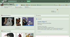 Desktop Screenshot of gambit-x-rogue-fc.deviantart.com