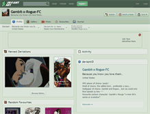 Tablet Screenshot of gambit-x-rogue-fc.deviantart.com