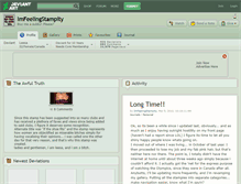 Tablet Screenshot of imfeelingstampity.deviantart.com