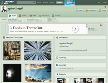 Tablet Screenshot of againstthegirl.deviantart.com