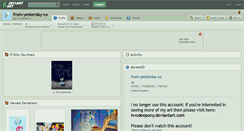 Desktop Screenshot of from-yesterday-xx.deviantart.com