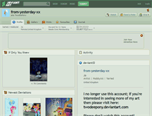 Tablet Screenshot of from-yesterday-xx.deviantart.com
