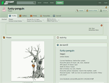 Tablet Screenshot of funky-penguin.deviantart.com