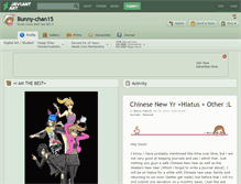 Tablet Screenshot of bunny-chan15.deviantart.com