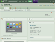 Tablet Screenshot of m0rphzilla.deviantart.com