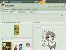 Tablet Screenshot of hetaredoodle.deviantart.com