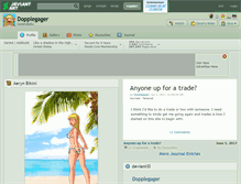 Tablet Screenshot of dopplegager.deviantart.com