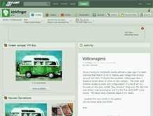 Tablet Screenshot of kirkfinger.deviantart.com