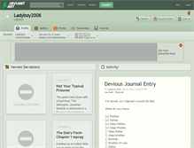 Tablet Screenshot of ladyboy2008.deviantart.com
