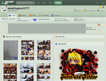 Tablet Screenshot of metalshadowx2777.deviantart.com