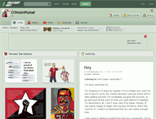 Tablet Screenshot of crimsonhussar.deviantart.com