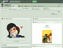 Tablet Screenshot of mea0113.deviantart.com