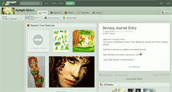 Desktop Screenshot of nymph-girls.deviantart.com