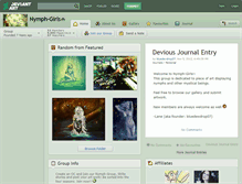 Tablet Screenshot of nymph-girls.deviantart.com