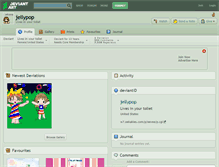 Tablet Screenshot of jellypop.deviantart.com