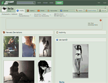 Tablet Screenshot of be3a.deviantart.com