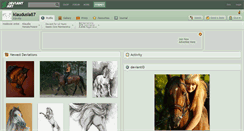 Desktop Screenshot of klaudusia87.deviantart.com
