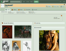 Tablet Screenshot of klaudusia87.deviantart.com