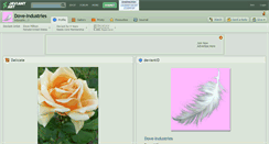 Desktop Screenshot of dove-industries.deviantart.com