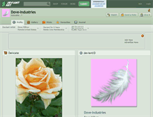 Tablet Screenshot of dove-industries.deviantart.com