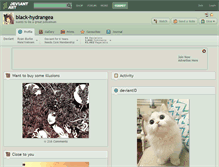 Tablet Screenshot of black-hydrangea.deviantart.com