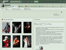 Tablet Screenshot of dreus76.deviantart.com