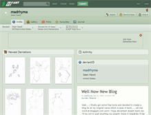 Tablet Screenshot of madrhyma.deviantart.com