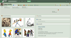 Desktop Screenshot of classy-zombie.deviantart.com