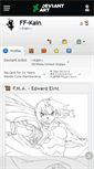 Mobile Screenshot of ff-kain.deviantart.com