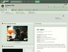 Tablet Screenshot of crymson-nite.deviantart.com