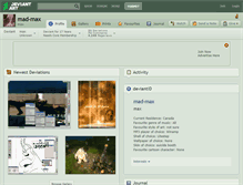 Tablet Screenshot of mad-max.deviantart.com