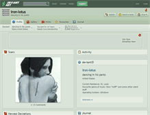 Tablet Screenshot of iron-lotus.deviantart.com