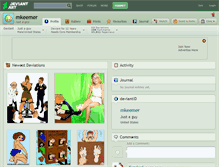 Tablet Screenshot of mkeemer.deviantart.com