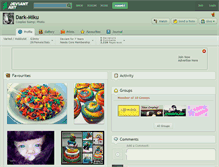 Tablet Screenshot of dark-miku.deviantart.com