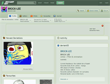 Tablet Screenshot of brock-lee.deviantart.com