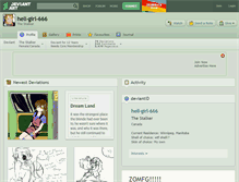 Tablet Screenshot of hell-girl-666.deviantart.com