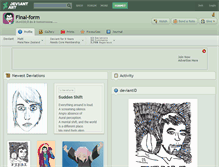 Tablet Screenshot of final-form.deviantart.com