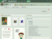Tablet Screenshot of fa-king-a.deviantart.com