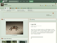 Tablet Screenshot of mkfp.deviantart.com