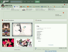 Tablet Screenshot of nikki1214.deviantart.com